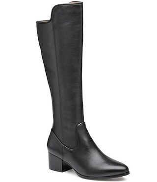 Trista Water-Resistant Leather Tall Boots | Dillard's