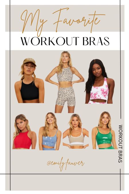 My favorite workout bra tops are Beach Riot. So many prints/patterns/solids to choose from, too! Makes my workout ootd fun + great quality 🪩 

#LTKfit #LTKcurves #LTKstyletip