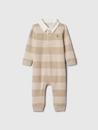 Baby Vintage Soft Rugby Polo Shirt One-Piece | Gap (CA)