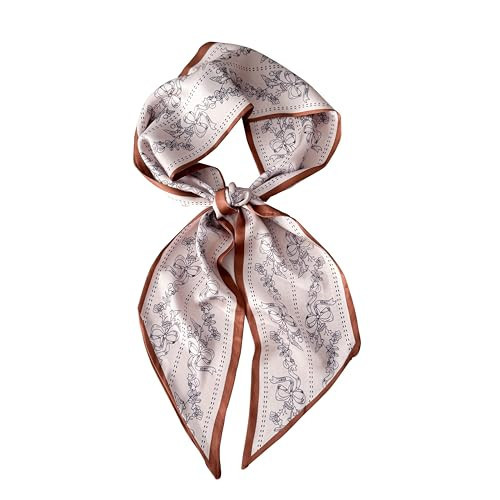 RFQMNO Hair Scarf for Women - 53"x5.3" Purse Scarf, Extra Long Satin Wrap, Versatile Belt & Boho Neck Accessory | Amazon (US)