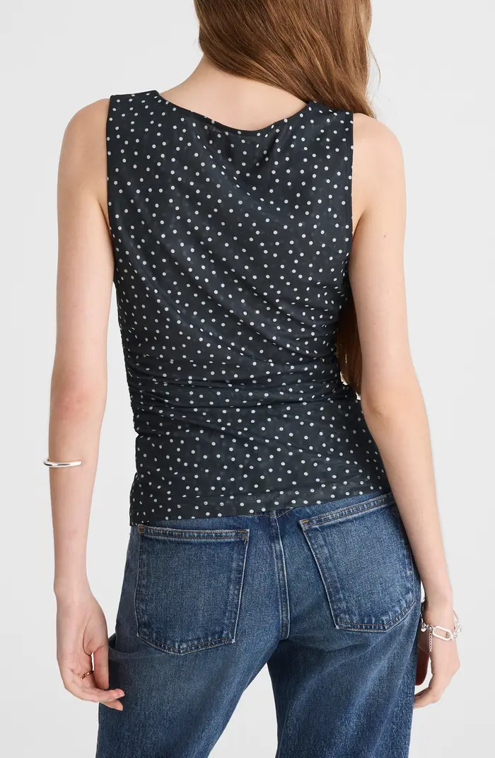 Sleeveless Double Layer Mesh Top | Nordstrom