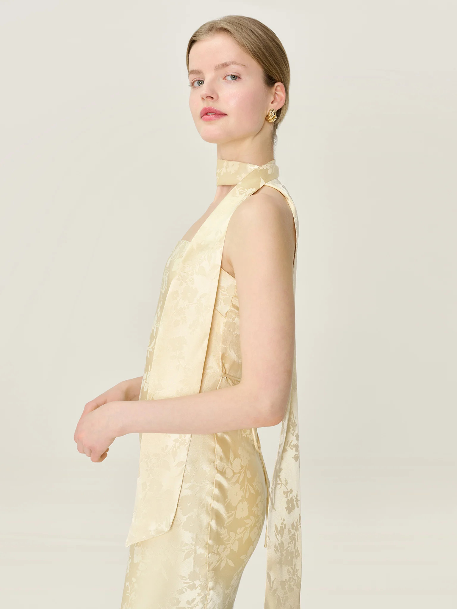 Scarlett Scarf in Double Cream | OMNES UK
