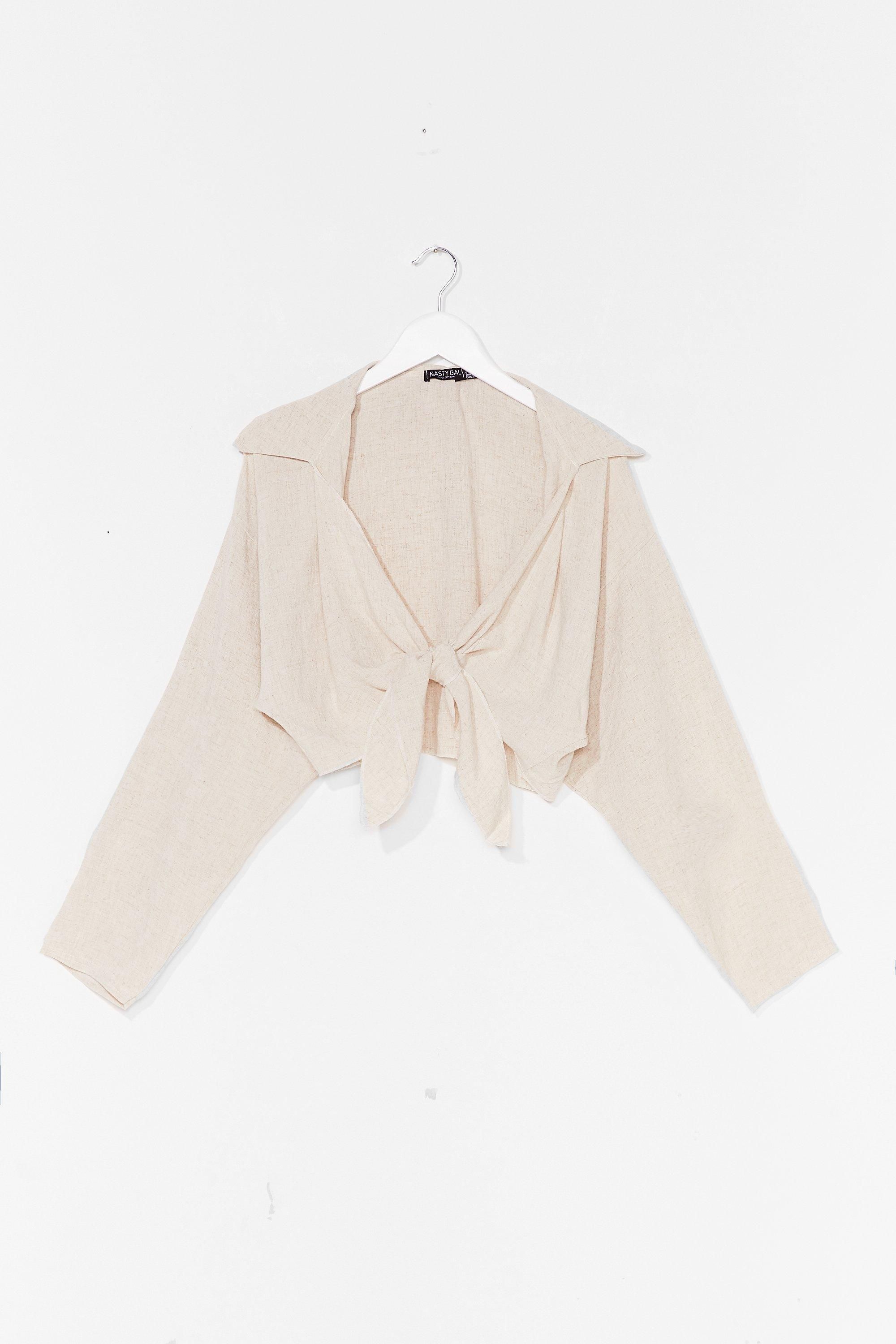 It's the Look Cropped Cover-Up Shirt | NastyGal (UK, IE)