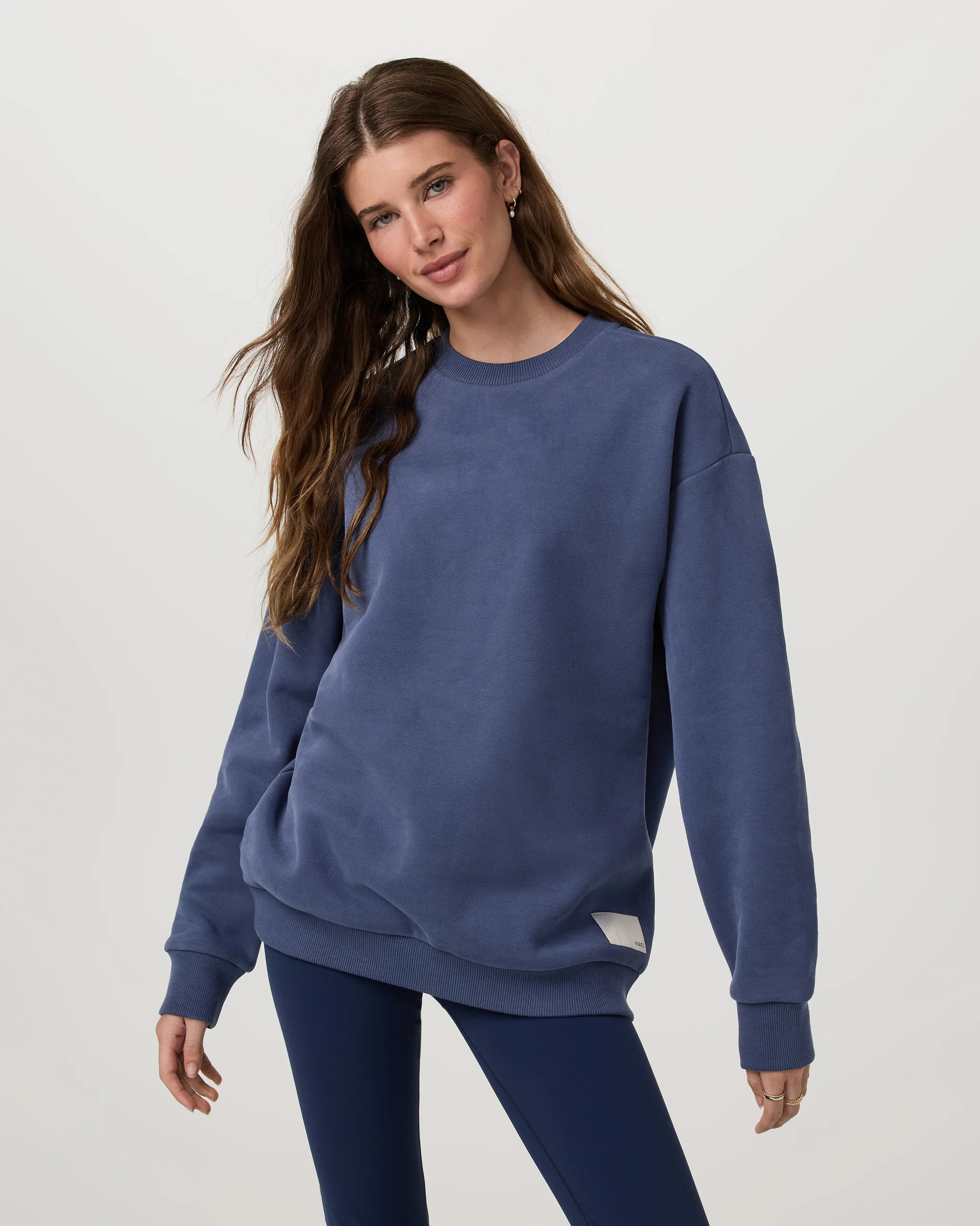 Restore Oversized Crew 2.0 | Women's French Blue Crewneck | Vuori | Vuori Clothing (US & Canada)