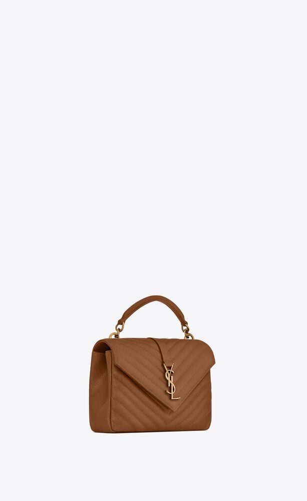 saint laurent monogram bag decorated with chevron-quilted overstitching and metal YSL initials, f... | Saint Laurent Inc. (Global)