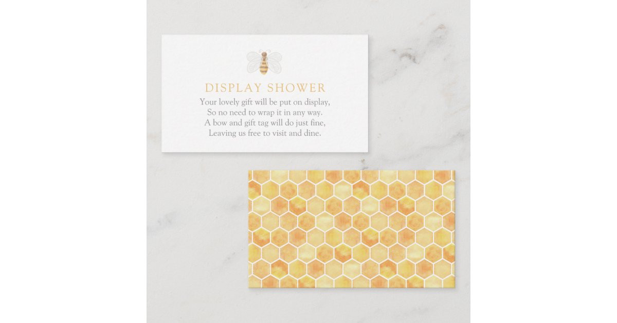 Sweet as Can Bee Baby Shower Display Shower Enclosure Card | Zazzle | Zazzle