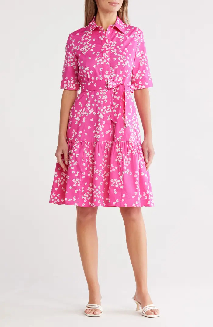 Calvin Klein Short Sleeve Cotton Shirtdress | Nordstromrack | Nordstrom Rack