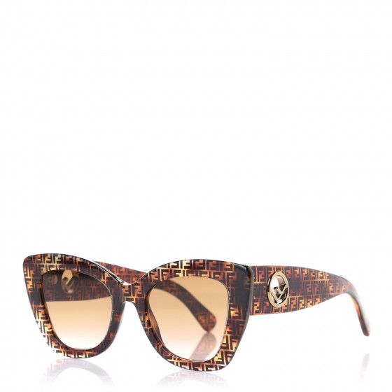 FENDI Acetate F is Fendi FF Cat Eye Sunglasses FF 0360/S Havana | Fashionphile