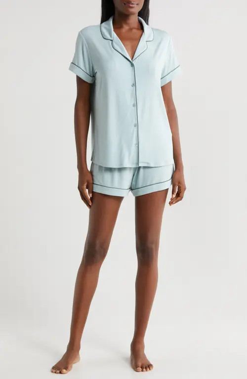 Nordstrom Moonlight Short Pajamas in Teal Mist at Nordstrom, Size Medium | Nordstrom