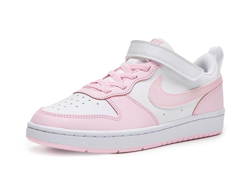Nike Kids Court Borough Low Recraft (Little Kid) Kid's Shoes White/Pink Foam : 1 Little Kid M, Leather | Zappos