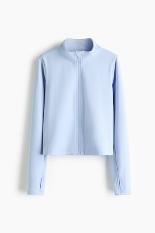H & M - Activewear Jacket with SoftMove - Light Blue | H&M (US + CA)