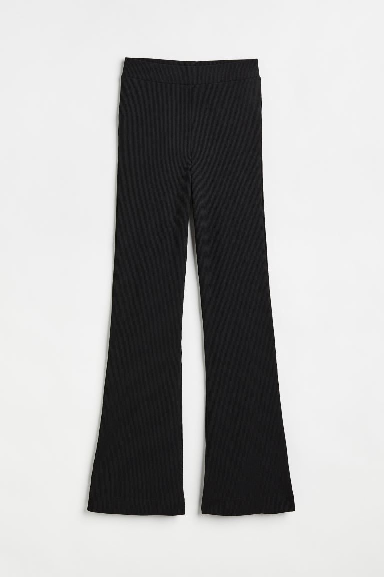 Flared Ribbed Leggings | H&M (US)