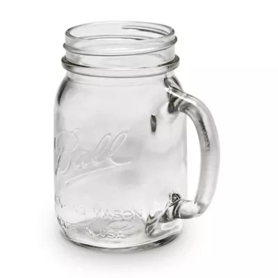 Ball® 16 Oz. Clear Glass Mason Mug (Set of 4) | Bed Bath & Beyond | Bed Bath & Beyond