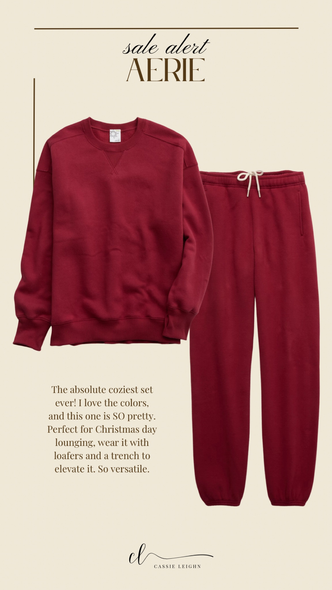 40% off at checkout! The softest, thickest and most buttery sweat set and I love this color way. I get a small in both  

#LTKGiftGuide #LTKCyberWeek