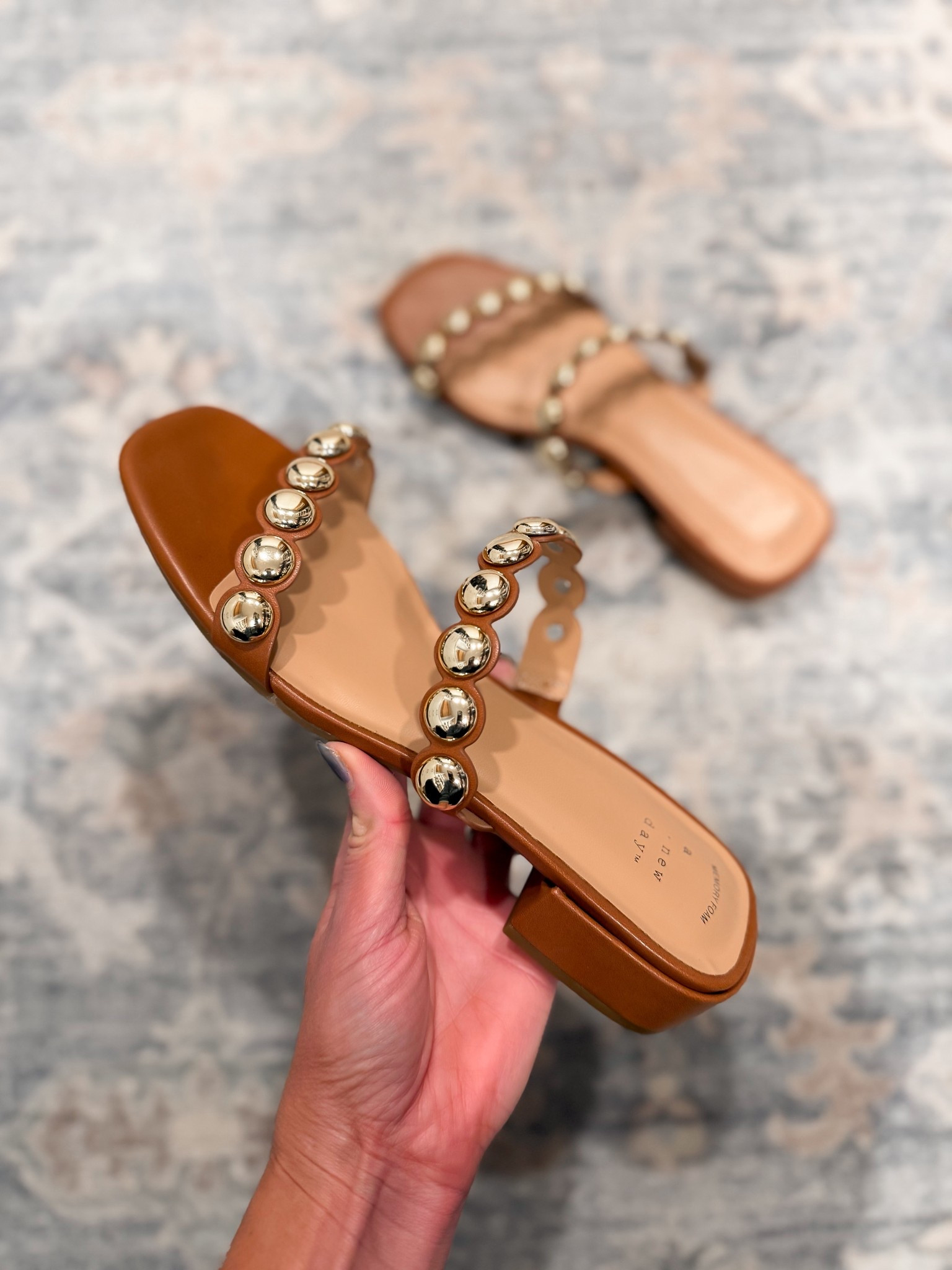 How freaking cute. The gold details and the low heel are perfect  

#LTKSeasonal