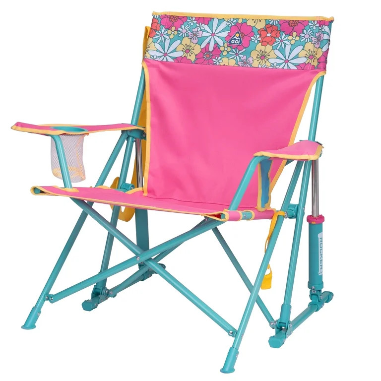 GCI Outdoor Kickback Rocker Foldable Rocking Camp Chair, Summer Floral | Walmart (US)
