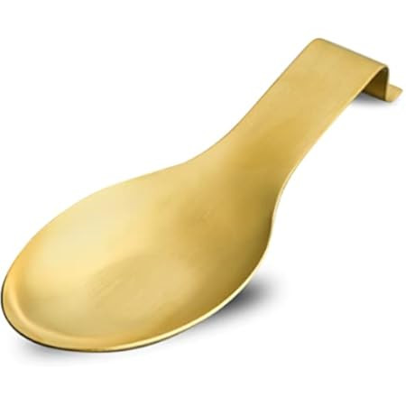 Amazon.com: LIANYU Gold Spoon Rest for Kitchen Counter Stove Top, Stainless Steel Spatula Ladle Spoo | Amazon (US)