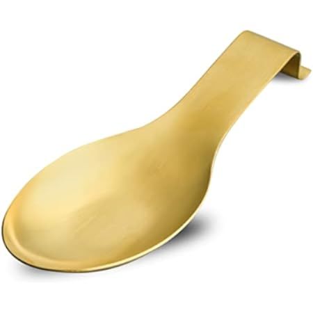 Amazon.com: LIANYU Gold Spoon Rest for Kitchen Counter Stove Top, Stainless Steel Spatula Ladle Spoo | Amazon (US)