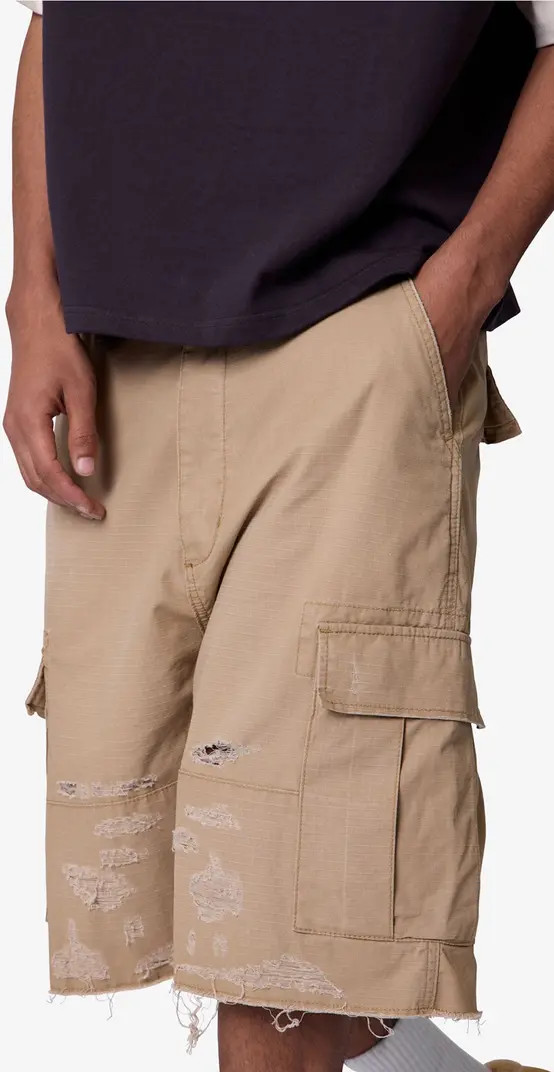 Baggy Distressed Cargo Shorts | Nordstrom