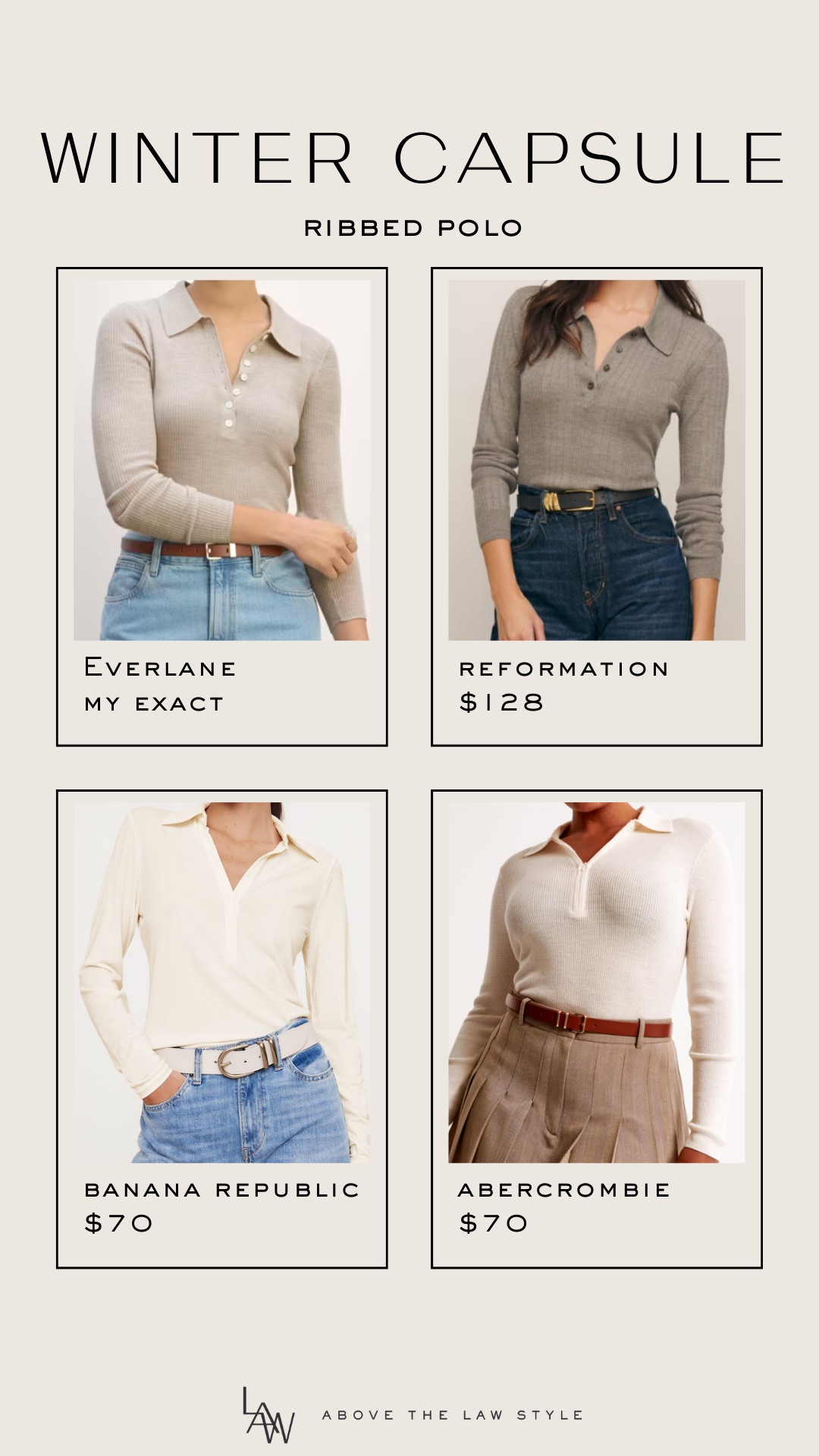 Winter Capsule: Slim Polo Sweater 

#LTKFindsUnder100 #LTKStyleTip #LTKFindsUnder50