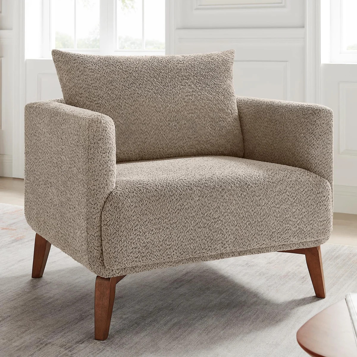 37'' Upholstered Boucle Arm Chair, Set Of 2 | Wayfair North America