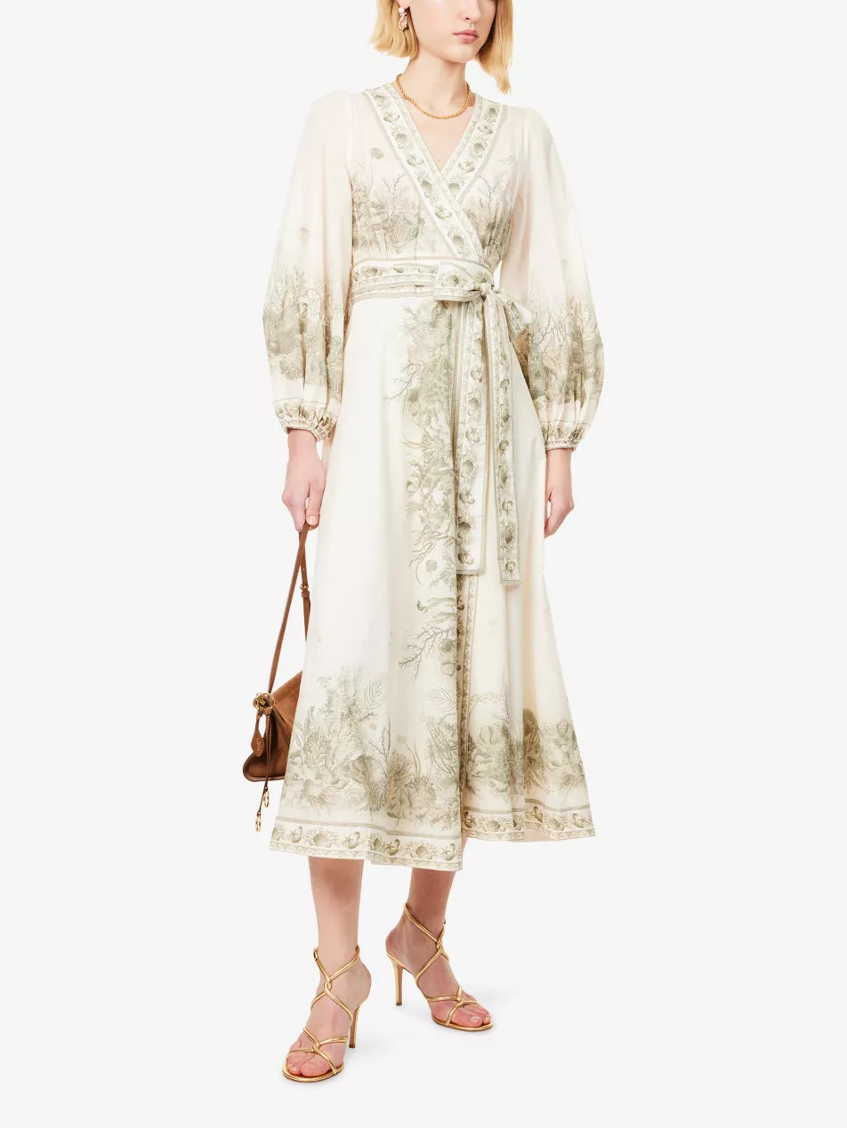 Wanderlust Wrap Cotton Midi Dress | Selfridges