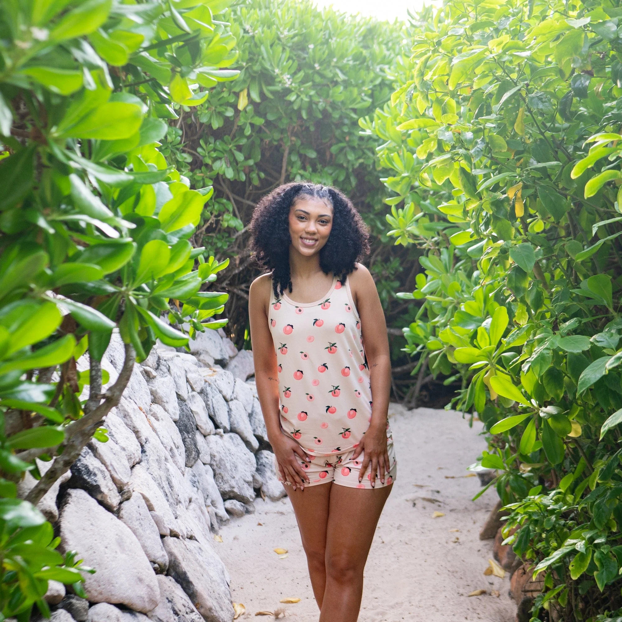 Women’s Tank Set in Peach | Kyte BABY