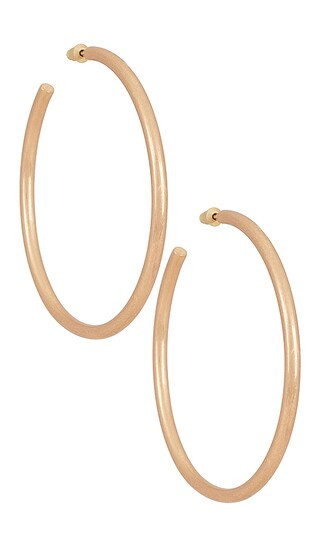 Yasmine Hoops in Gold | Revolve Clothing (Global)