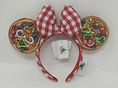 NEW Disney Parks Minnie Mouse Pizza Ear Headband EPCOT World Showcase Italy Ears  | eBay | eBay US