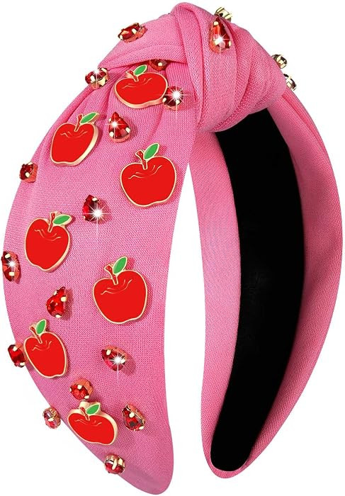 Summer Fruit Headbands for Women Cute Apple Headbands Jeweled Rhinestone Knotted Headband Summer ... | Amazon (US)