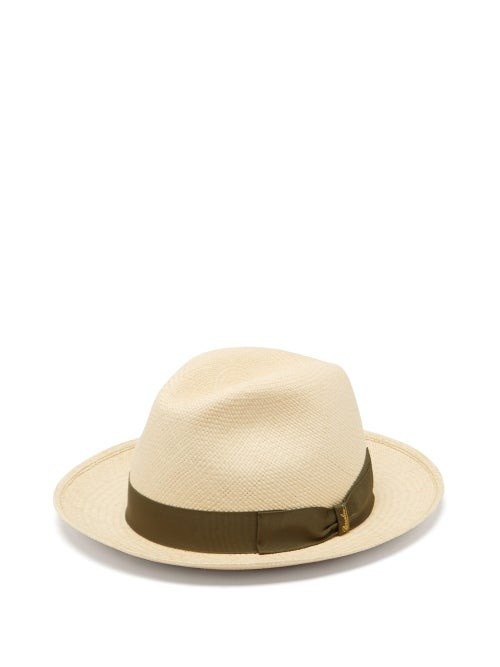 Borsalino - Fellini Straw Panama Hat - Mens - Cream | Matches (US)