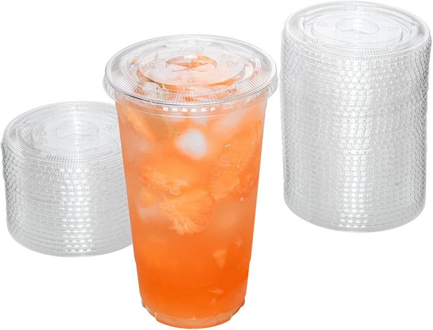 KARAT EARTH KE-KC107TS PLA Flat Lid for 32oz Cup (107mm) - 500 ct | Amazon (US)