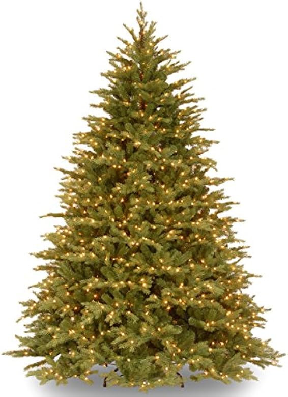 National Tree Company Pre-Lit 'Feel Real' Artificial Full Christmas Tree, Green, Nordic Spruce, W... | Amazon (US)