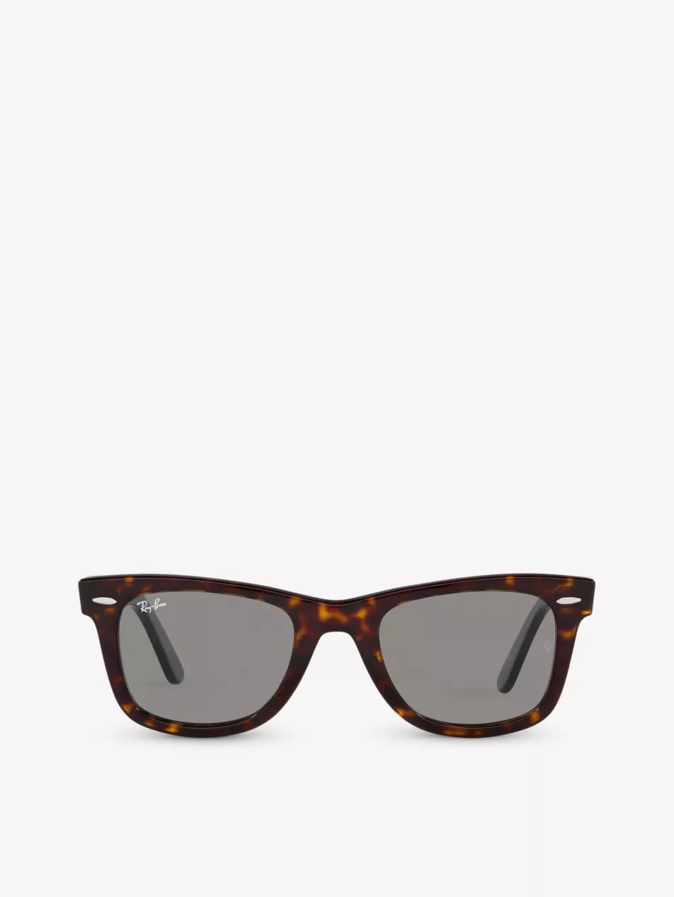 RB2140 Wayfarer tortoiseshell-effect square-frame acetate sunglasses | Selfridges