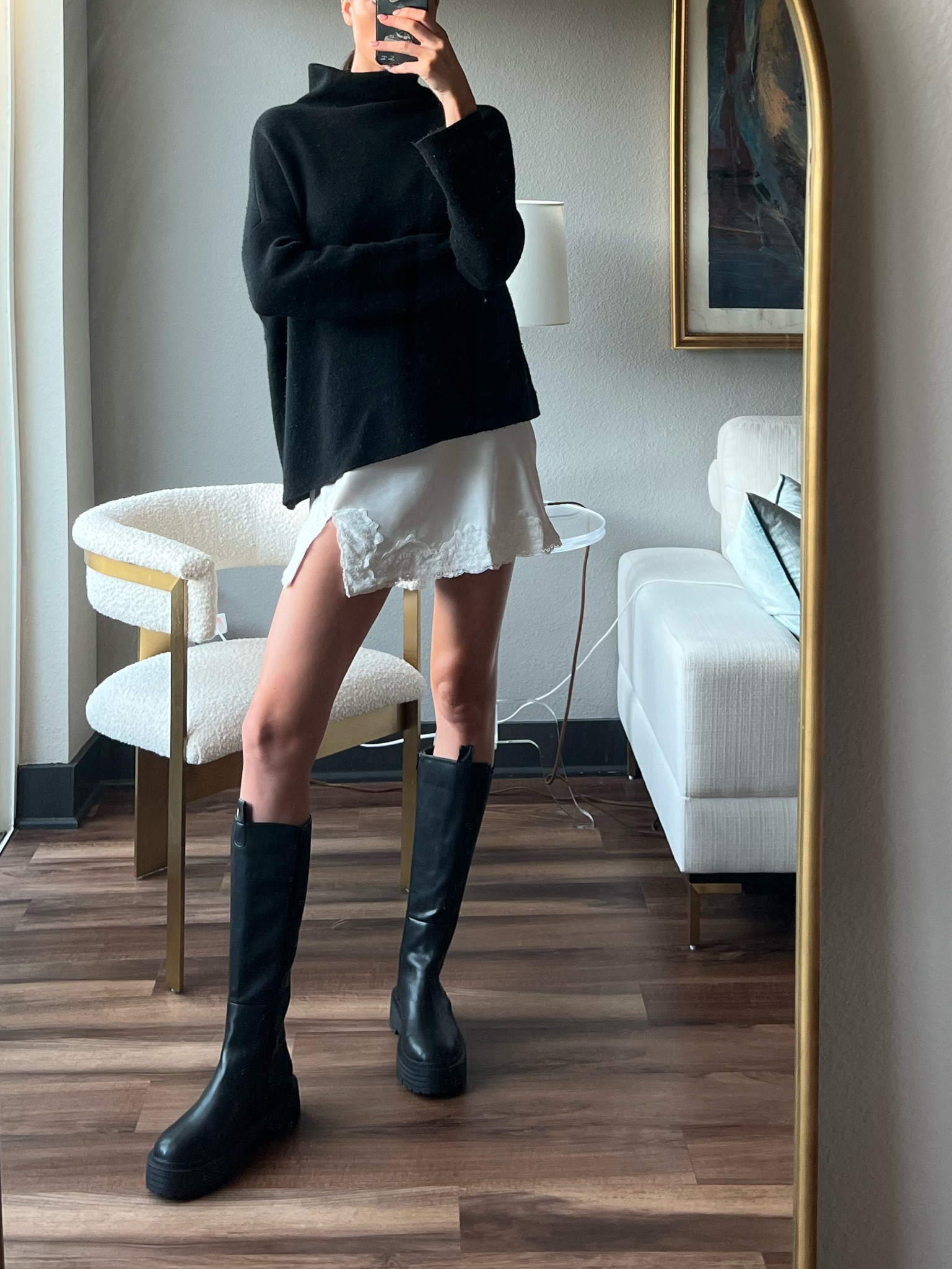 Layering a dress with a long sweater > 

#LTKstyletip #LTKfit