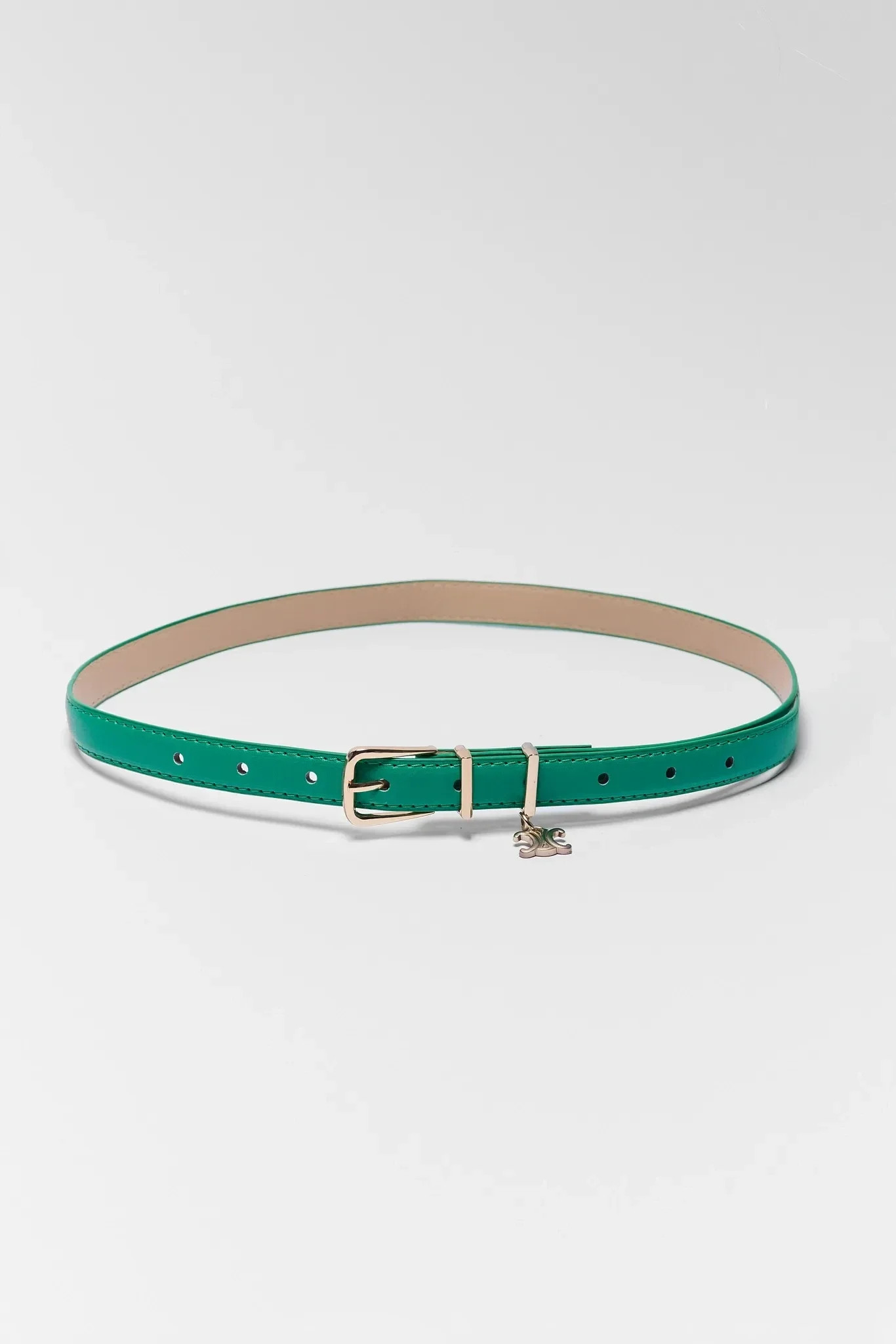 Chelsea Green Faux Leather Belt | Avara