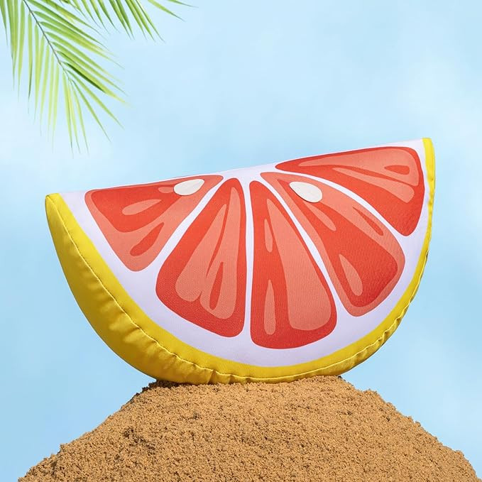 Phantoscope Fruit Outdoor Shaped Pillow Series Grapefruit Shaped Waterproof Outdoor Throw Pillow ... | Amazon (US)