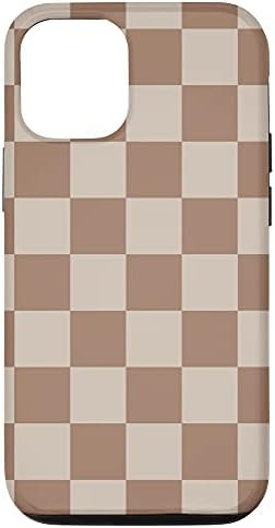 iPhone 12/12 Pro Brown Classic Checkered Big Checkerboard Case | Amazon (US)