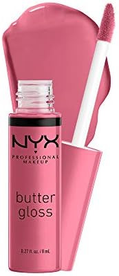 NYX PROFESSIONAL MAKEUP Butter Gloss, Non-Sticky Lip Gloss - Angel Food Cake (True Mauve) | Amazon (US)