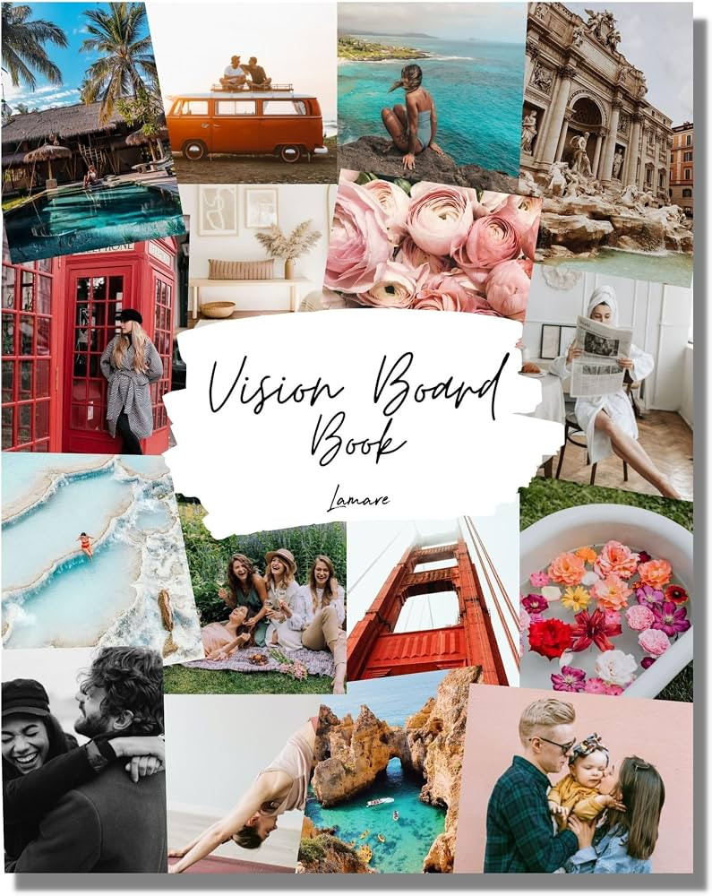Lamare Vision Board Book - 800+ New and Improved Vision Board Pictures and Quotes for Vision Boar... | Amazon (US)