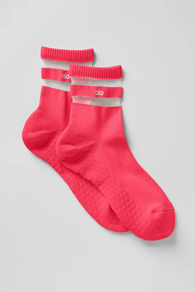 Women's Pulse Grip Sock - Candy Red | Alo Yoga (US)