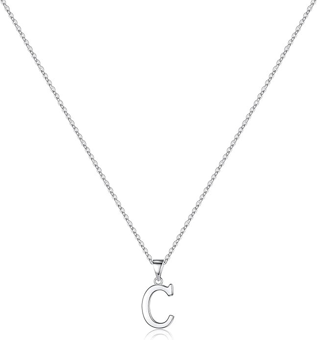 Turandoss Easter Basket Stuffers for Kids Teen Girls - S925 Sterling Silver Initial Necklaces, Da... | Amazon (US)