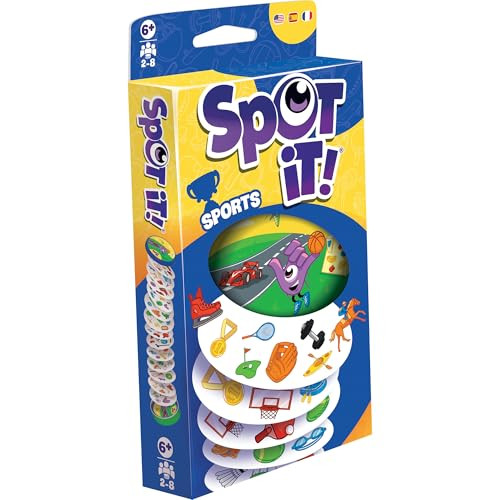 Asmodee Spot It! Sports Card Game (Eco-Blister) - Fast-Paced Matching Featuring 5 Mini-Games, Tra... | Amazon (US)
