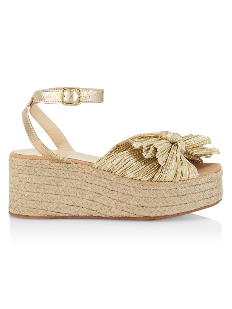 Gaby Pleated Bow Espadrille Sandals | Saks Fifth Avenue