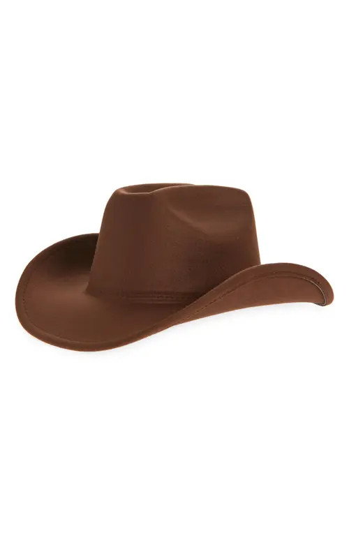 Tasha Western Cowboy Hat in Dark Brown at Nordstrom | Nordstrom
