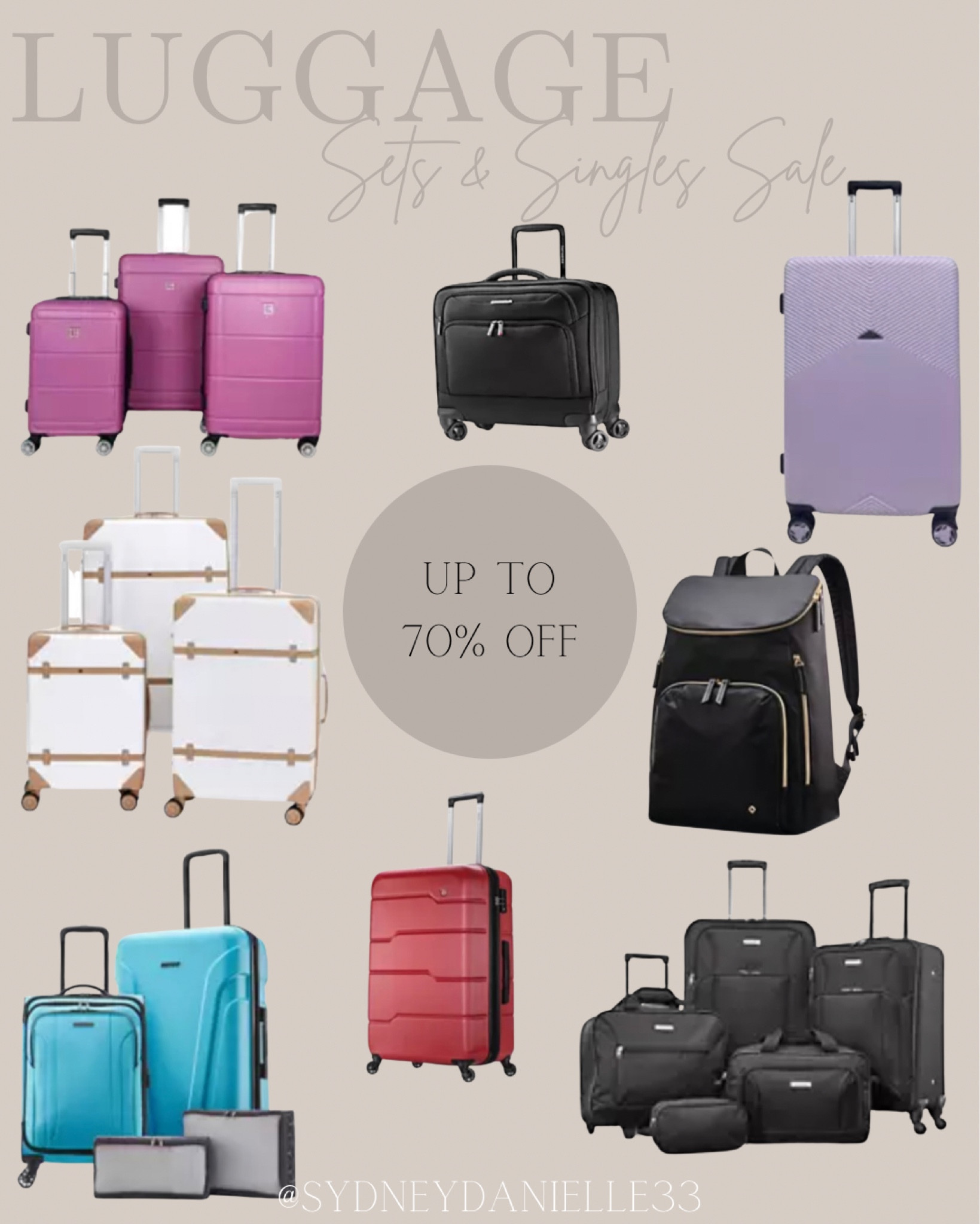 Solite 3 piece online luggage set