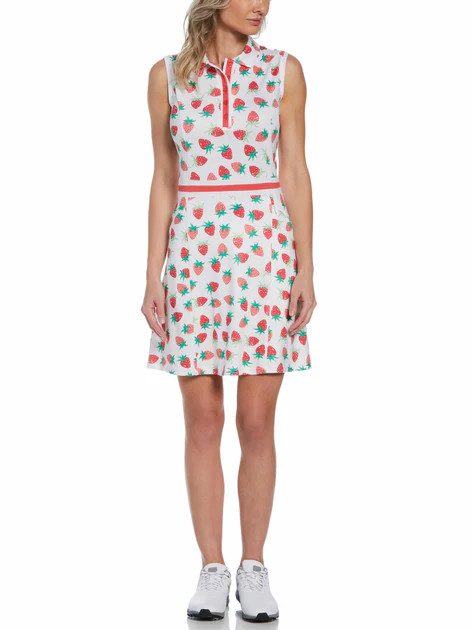Womens Strawberry Print Golf Dress | Perry Ellis