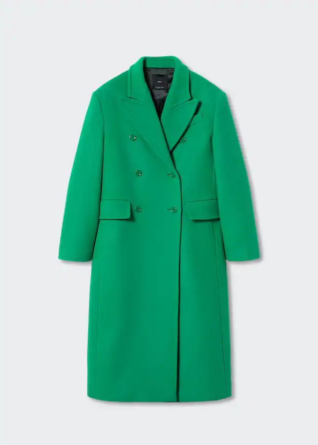 Lapels wool coat -  Women | Mango USA | MANGO (US)