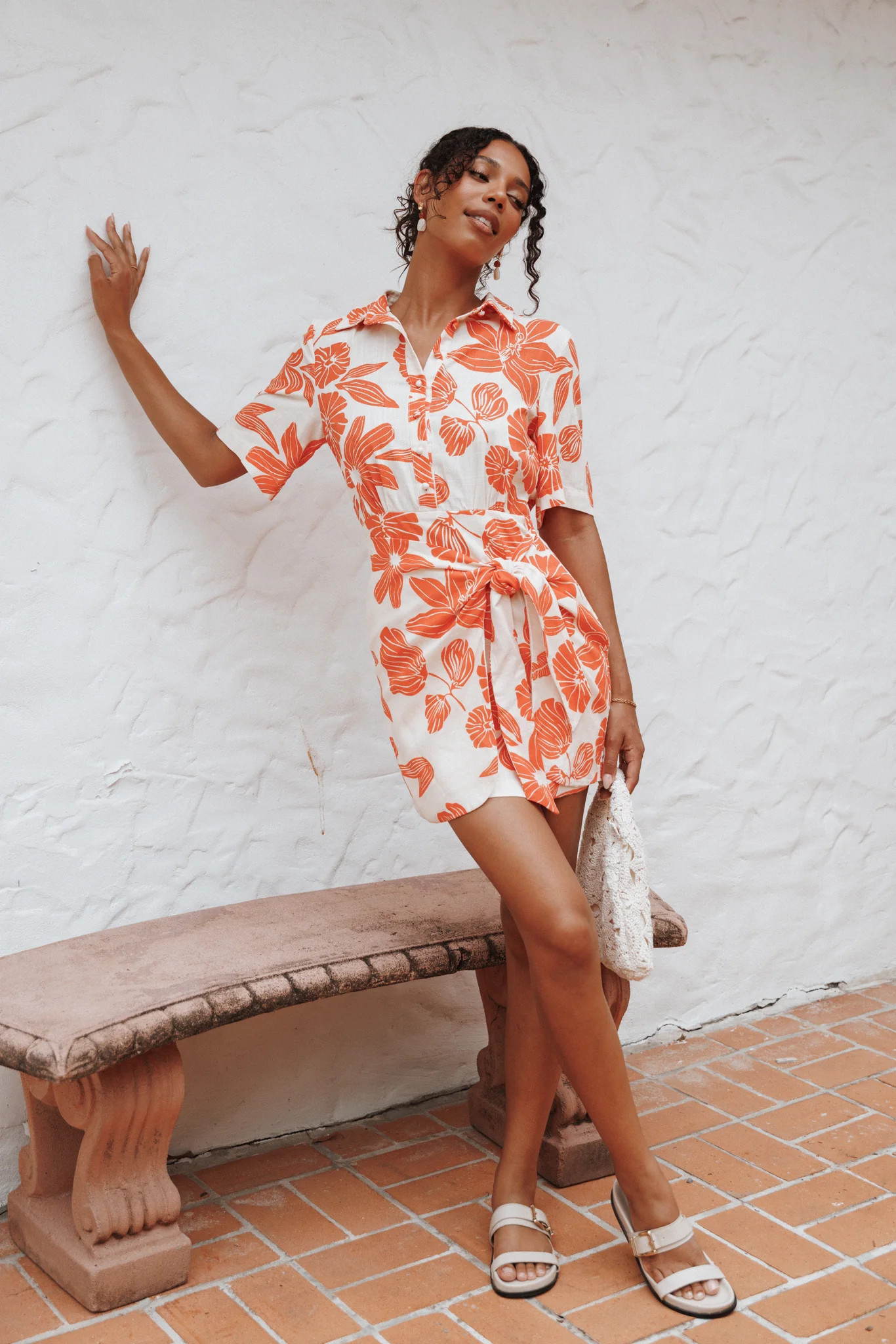 Leyton Mini Dress - Red Floral | Petal & Pup (US)