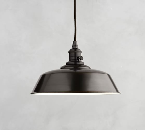 PB Classic Farmhouse Metal Cord Pendant | Pottery Barn (US)